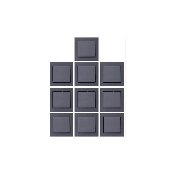 10 Adet Ovivo Grano Füme Anahtar Çerçeve Dahil TEM ürün görseli 1