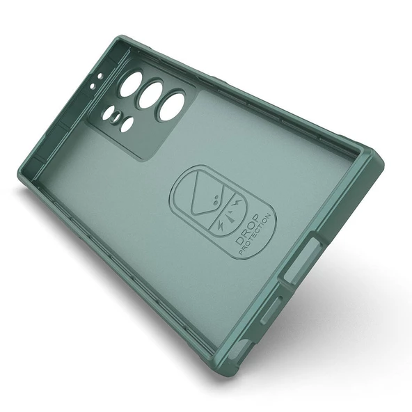 Samsung Galaxy S24 Ultra Kılıf Esnek TPU Oyuklu Arka Yüzey Tasarımlı Etnik Silikon Kapak - Resim 7