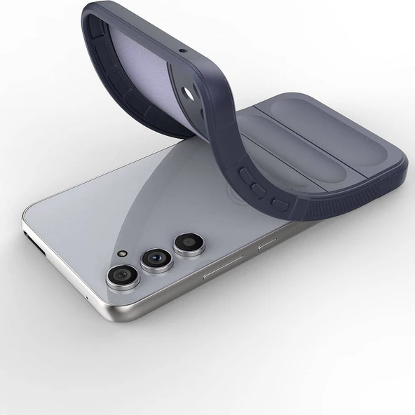 Samsung Galaxy A54 Kılıf Esnek TPU Oyuklu Arka Yüzey Tasarımlı Etnik Silikon Kapak - Resim 9