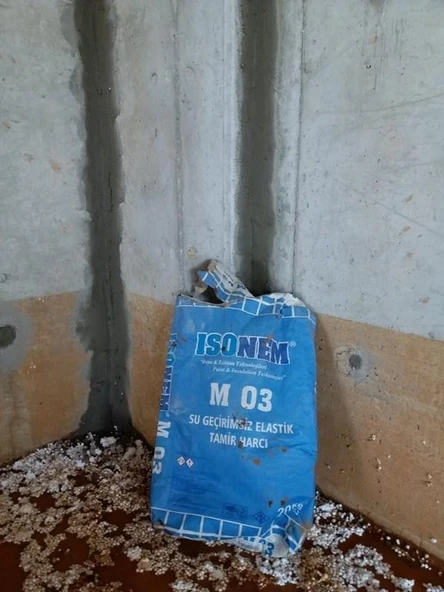 İsonem M03 Su Geçirimsiz Elastik Tamir Harcı 20 Kg Gri - 4