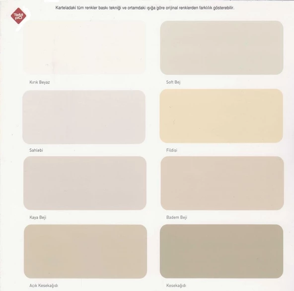 Tempo Silikonlu Mat İç Cephe Boyası 20 Kg - Resim 2