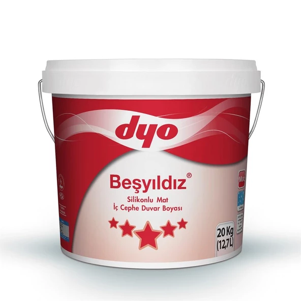 Dyo Beşyıldız Silikonlu Mat İç Cephe Boyası 20 Kg