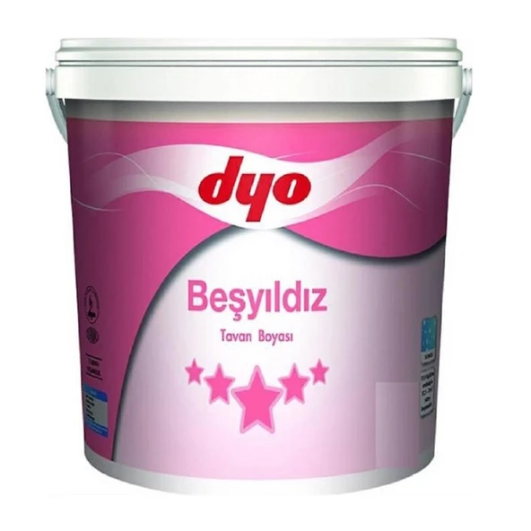 Dyo Beşyıldız Tavan Boyası 10 Kg Beyaz