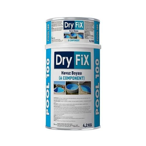 DryFix PooL100 Havuz Boyası Mavi 4.5 Kg