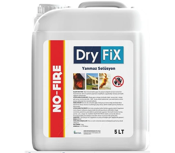 DryFix No Fire Yanmaz Solüsyon 5 Lt