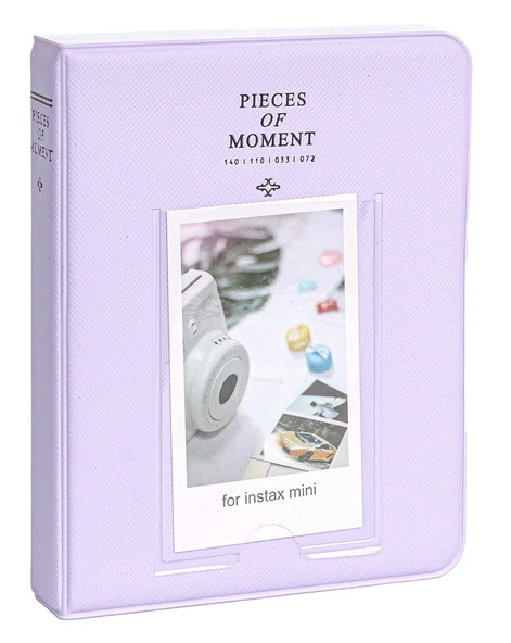 Fujifilm Instax Mini 12 10 Filmli Kıskaçlı Stand-PVC Albüm c Kılıflı Lila Fotoğraf Makinesi - 2
