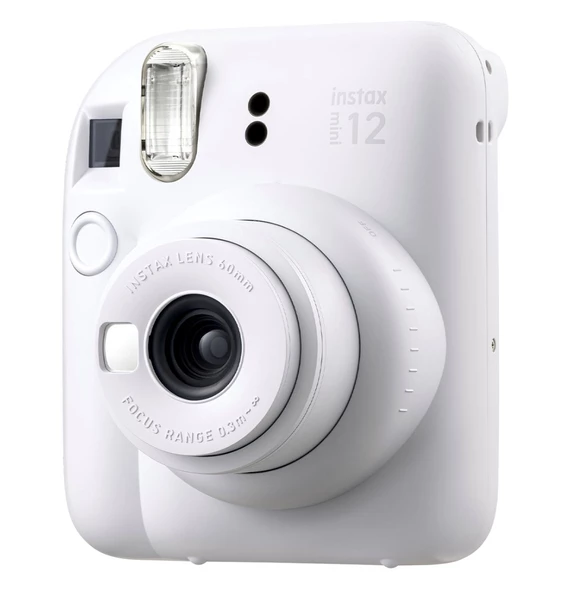 Fujifilm Instax Mini 12 10 Filmli Mini Albüm ve Deri Kılıflı Beyaz Fotoğraf Makinesi - 3