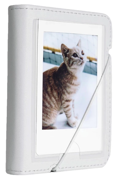 Fujifilm Instax Mini 12 10 Filmli Mini Albüm ve Deri Kılıflı Beyaz Fotoğraf Makinesi - 6