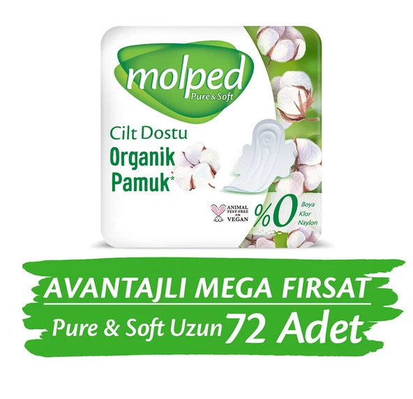 Molped Pure&Soft Uzun Avantajlı Mega Fırsat Paketi 72 Adet