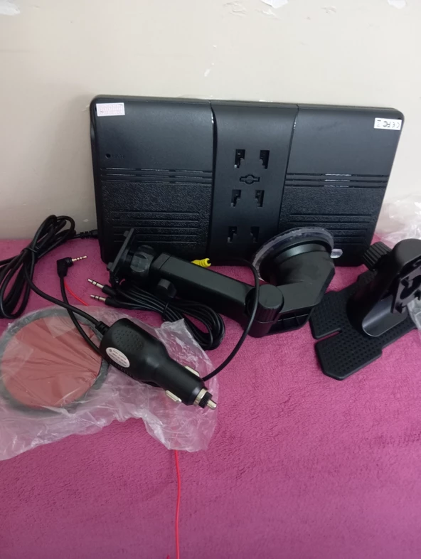 9 inch portable multimedya ekran teyp göğüs üstüne - 3