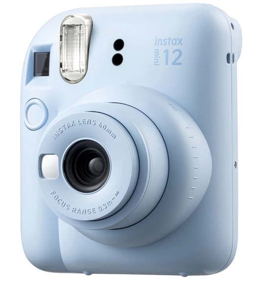 Fujifilm Instax Mini 12 10 Filmli Mini Albüm ve Deri Kılıflı Mavi Fotoğraf Makinesi - 3