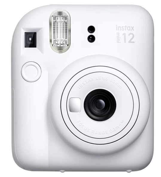 Fujifilm Instax Mini 12 20 Filmli Mini Albüm ve Deri Kılıflı Beyaz Fotoğraf Makinesi - 5