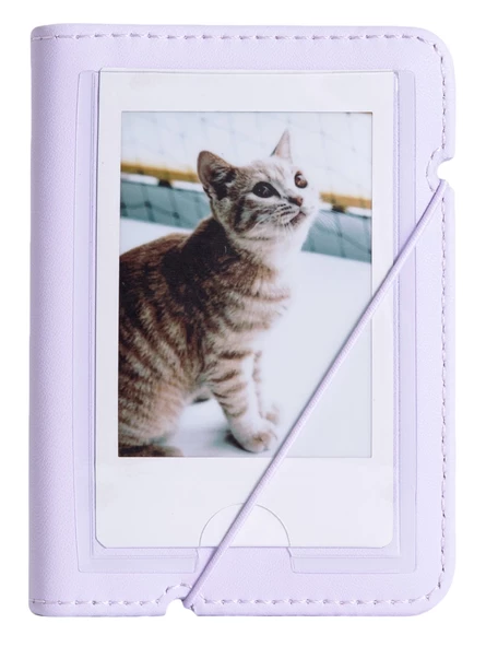 Fujifilm Instax Mini 12 20 Filmli Mini Albüm ve Deri Kılıflı Lila Fotoğraf Makinesi - 5