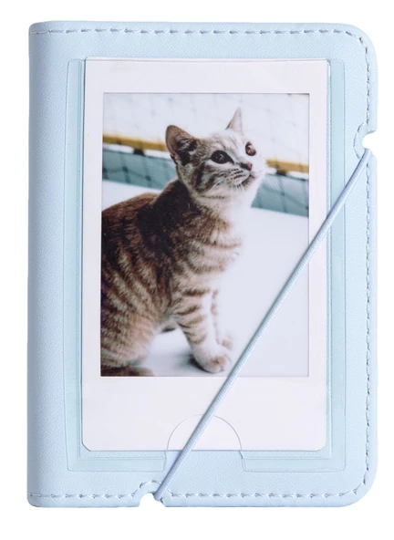 Fujifilm Instax Mini 12 20 Filmli Mini Albüm ve Deri Kılıflı Mavi Fotoğraf Makinesi - 5