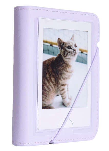 Fujifilm Instax Mini 12 20 Filmli Mini Albüm ve Deri Kılıflı Lila Fotoğraf Makinesi - 6