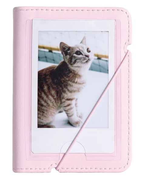 Fujifilm Instax Mini 12 20 Filmli Mini Albüm ve Deri Kılıflı Pembe Fotoğraf Makinesi - 5