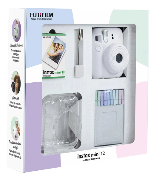 Fujifilm Instax Mini 12 Beyaz Fotoğraf Makinesi 10'lu Film - 2