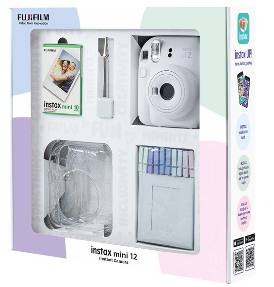 Fujifilm Instax Mini 12 Beyaz Fotoğraf Makinesi 10'lu Film - 3