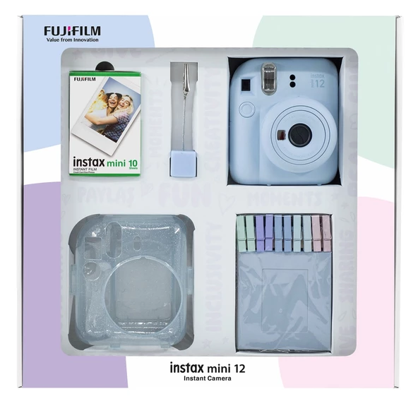 Fujifilm Instax Mini 12 Mavi Fotoğraf Makinesi