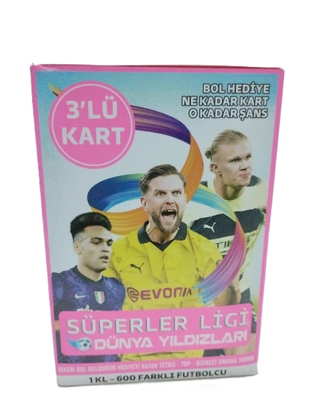 Hayal Sepeti Süperler Ligi Dünya Yıldızları 2024 200X3 Toplam 600 Adet Kutulu Futbol Kartı - 7