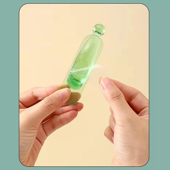 YATE10 4 Adet Şeffaf Yapışkanlı Askı - 4