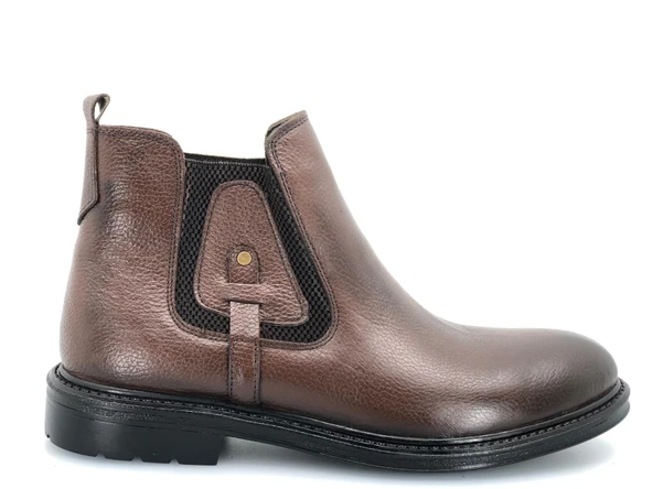 Boots 600 %100 Hakiki Deri Erkek Chelsea Bot - Resim 12