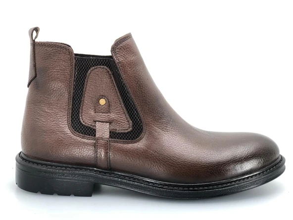 Boots 600 %100 Hakiki Deri Erkek Chelsea Bot - Resim 6