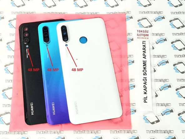 Huawei P30 Lite Arka Pil Batarya Kapağı ( Kamera Lensli 48 MP )