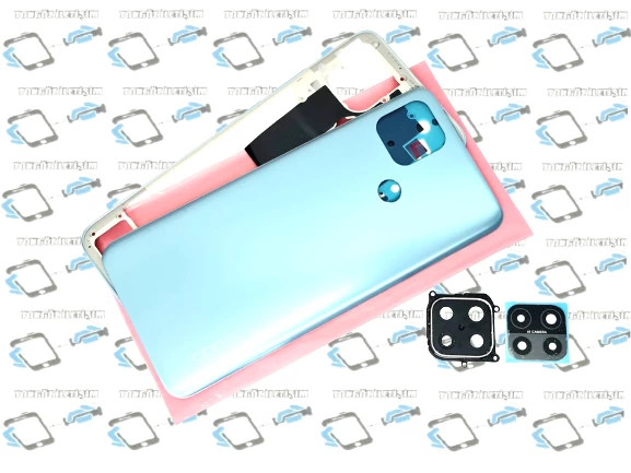 Oppo A15 Full kasa Arka Pil Batarya Kapağı MAVİ