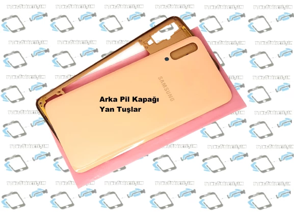 Samsung Galaxy A70 A 705 kasa Arka Pil Kapağı GOLD