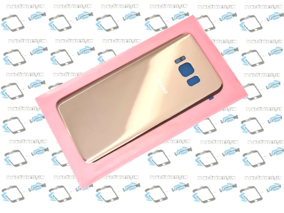 Samsung Galaxy S8 Arka Pil Batarya Kapağı (CAM) GOLD