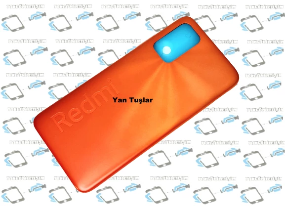 Tkgz Xiaomi Redmi 9T Kasa Arka Pil Batarya Kapağı TURUNCU