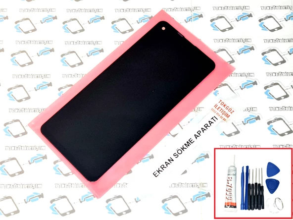 Samsung Galaxy A21S (A217F) Lcd Ekran Dokunmatik (SERVİS ORJINALİ) B-7000 + TAMİR SETİ