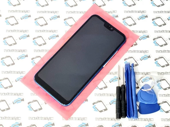 Huawei P20 Lite Lcd Ekran Dokunmatik (ÇITALI) Mavi