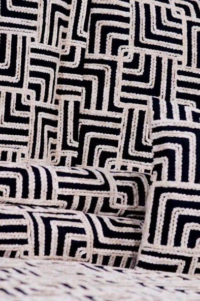 Anastasia 4 Parça Yatak Örtüsü 240x260 Siyah Cappucino - Resim 2