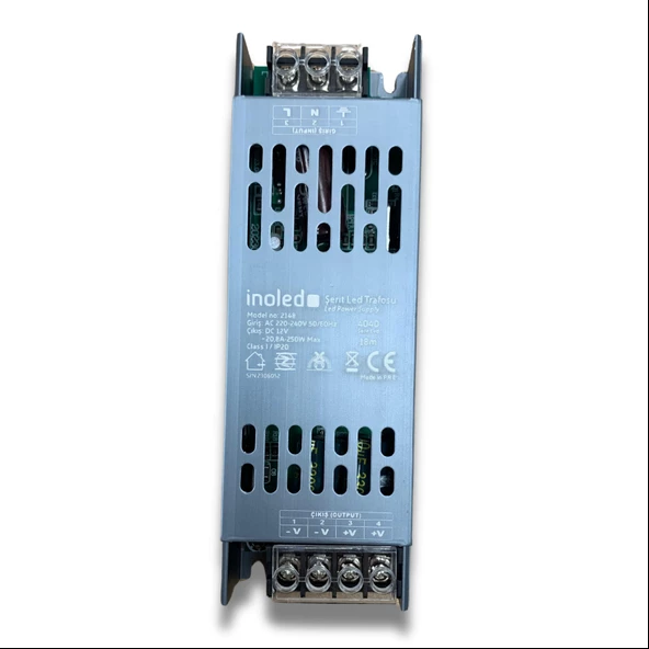 İnoled 2148 20,8A Ultra İnce Tip Led Trafo (250W) 18 MT Şerit led Destekli - 1