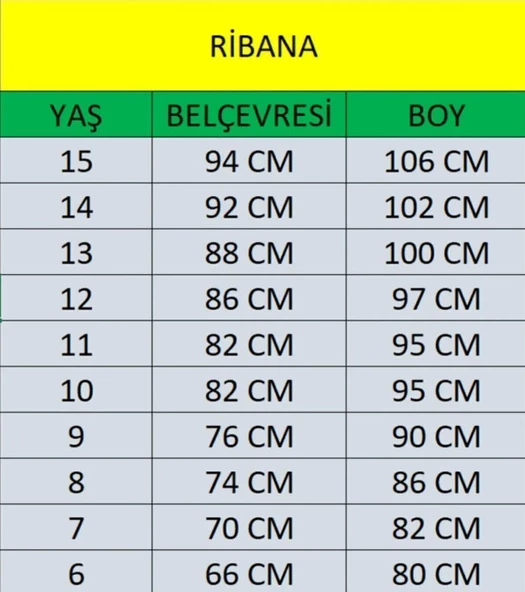 Uğur Böceği Çocuk Unisex Ribana Beli Lastikli Canvas Okul Pantolonu 10-15 Yaş - 12