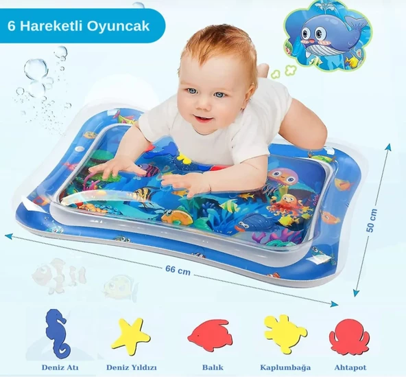 Babydoor Bebek Su Oyun Matı (TUMMY TİME) Karın Üstü Aktivite Zamanı Unisex - 2