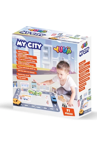 My City Otoyol Eğitici Puzzle Seti – Çocuklar İçin Eğlenceli ve Öğretici Otoyol Deneyimi