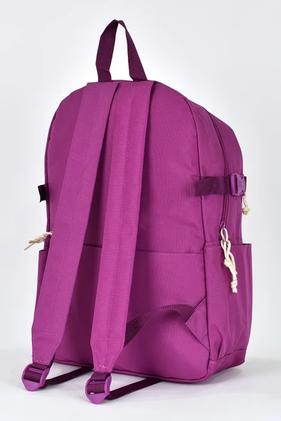 Elatae Ortopedik Lüks Kumaş Çok Gözlü Kız Çocuk İlkokul Sırt Çantası Mor 1480 - Resim 5