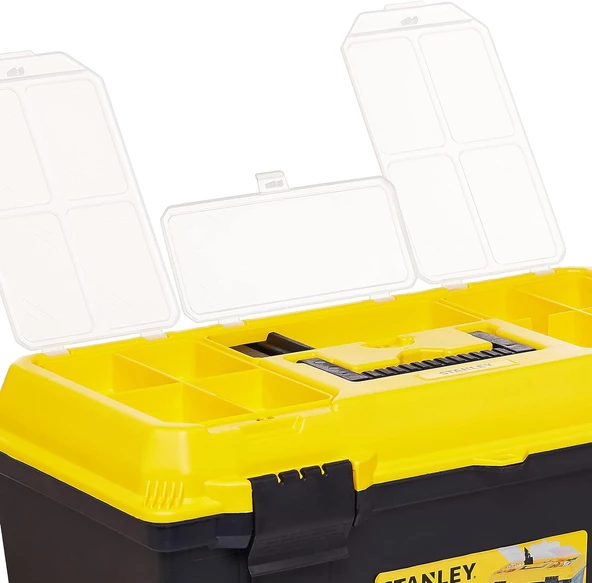 Stanley 1-71-951 Plastik Kilitli Takım Çantası-Sarı Kapaklı 22'' - 6