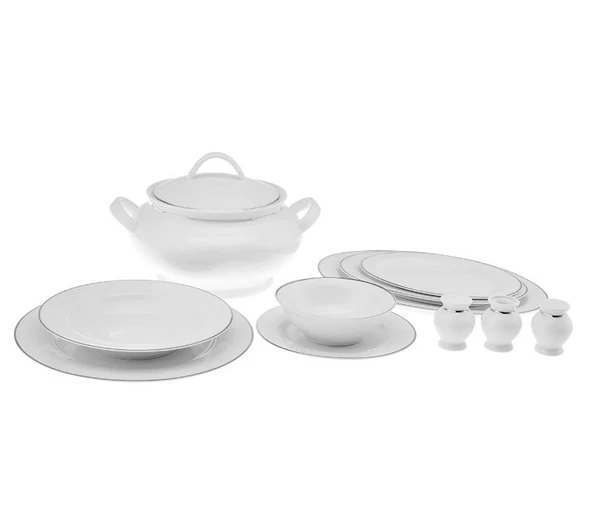 Emsan Marly Platin 60 Parça New Bone Yemek Takımı - 2