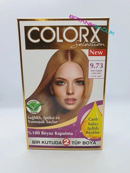COLORX BİTKİSEL KREM SET BOYA - 9.73 Kahve Köpüğü ürün görseli