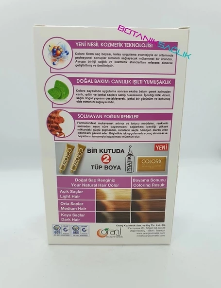 COLORX BİTKİSEL KREM SET BOYA - 9.73 Kahve Köpüğü - Resim 2