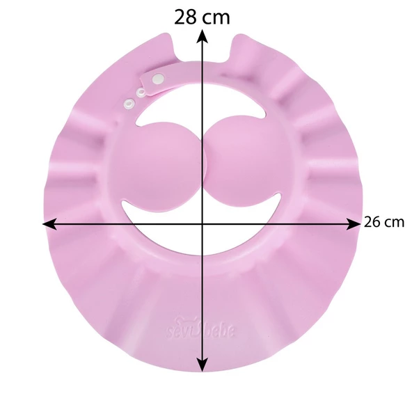Sevi Bebe Bebek Banyo Şapkası Pembe - Resim 2