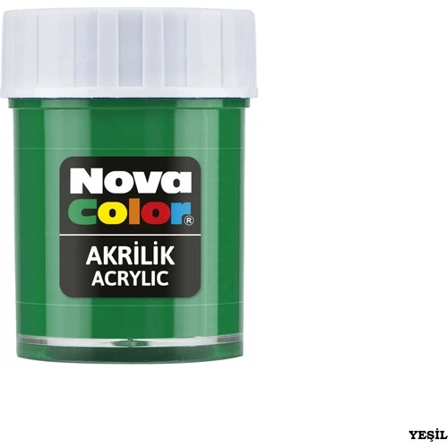 NOVA COLOR AKRİLİK BOYA YEŞİL 30 CC