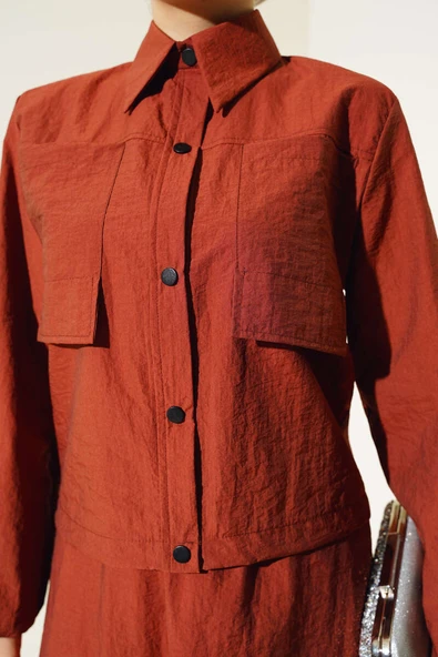 Çıtçıtlı Etekli Paraşüt İkili Takım Kiremit - Resim 4