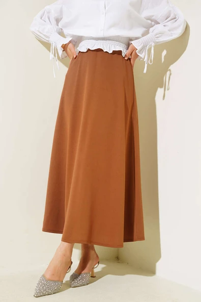 Bel Lastikli Basic Çan Etek Taba - 2