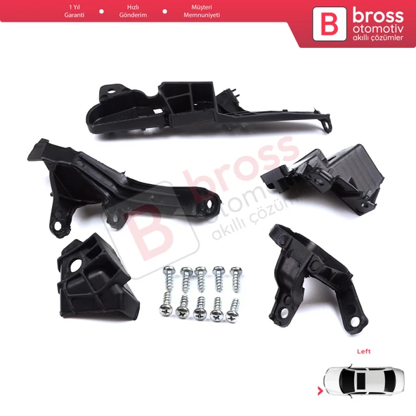 Renault Clio MK5 B7 BF 2019-On 260E70544R İçin Sol Ön Far Tamir Seti - 5