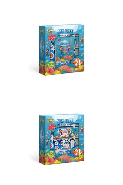 Çocuklar İçin 800+ Sticker Seti, Origami Kağıdı ve Not Defteri - Eğlenceli Çıkartma Kutusu - 8